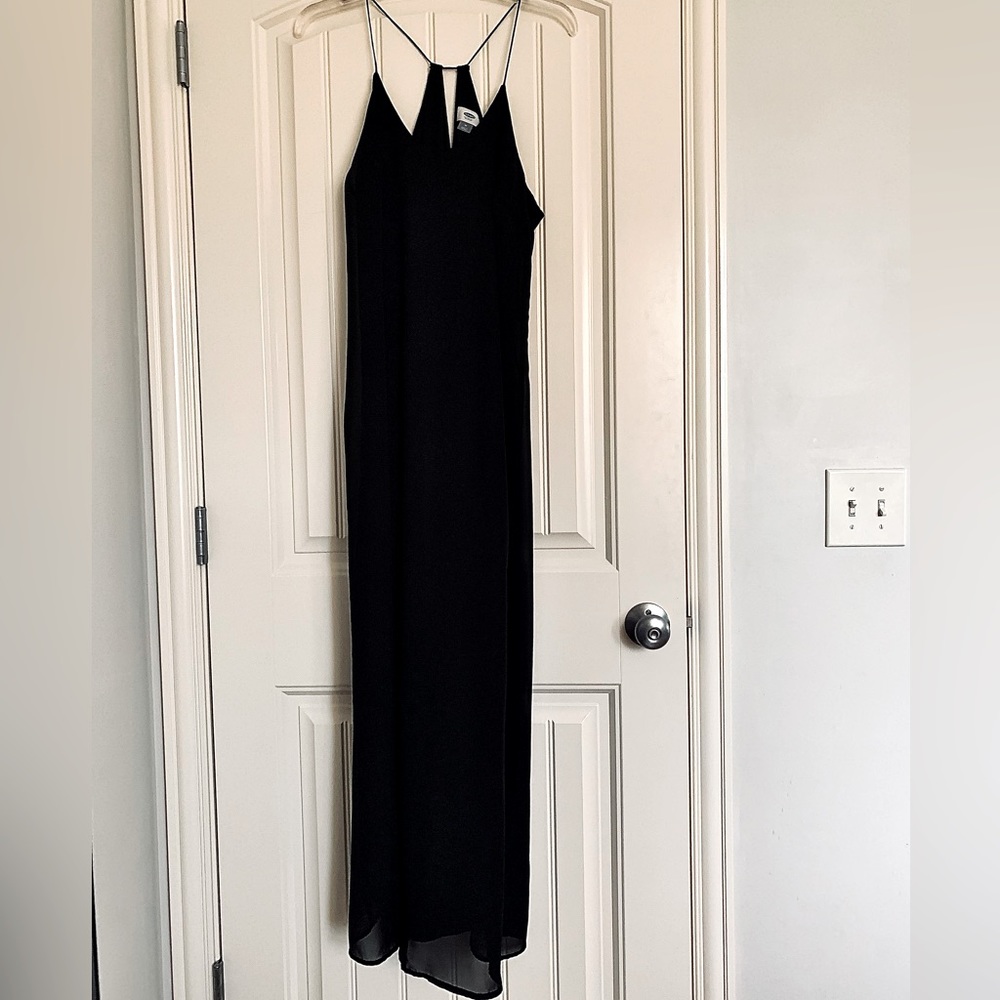 Old Navy Black Maxi Slip Dress- Size M